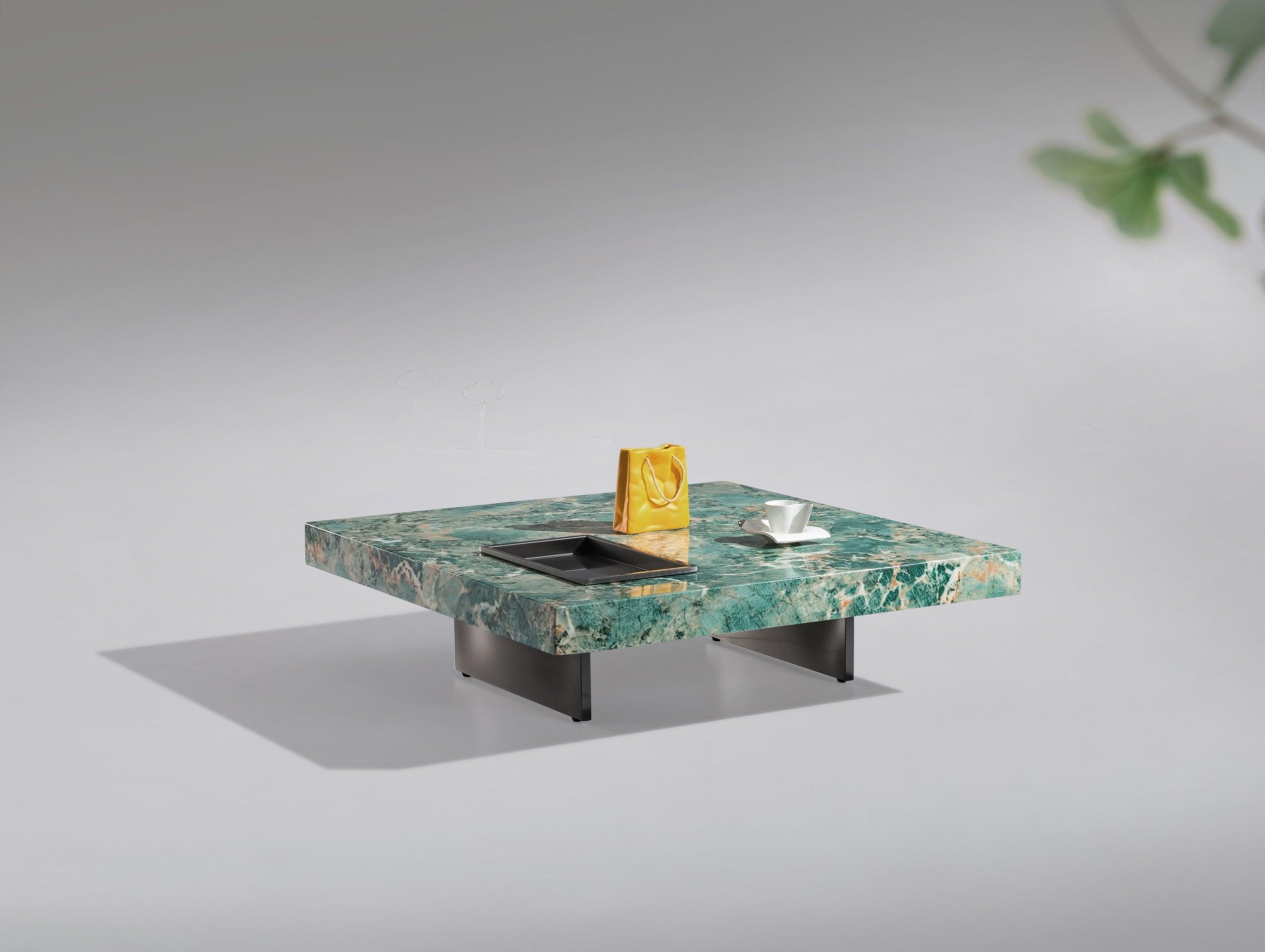 Milany Marble Top Low Square Coffee Table - Northern Interiors