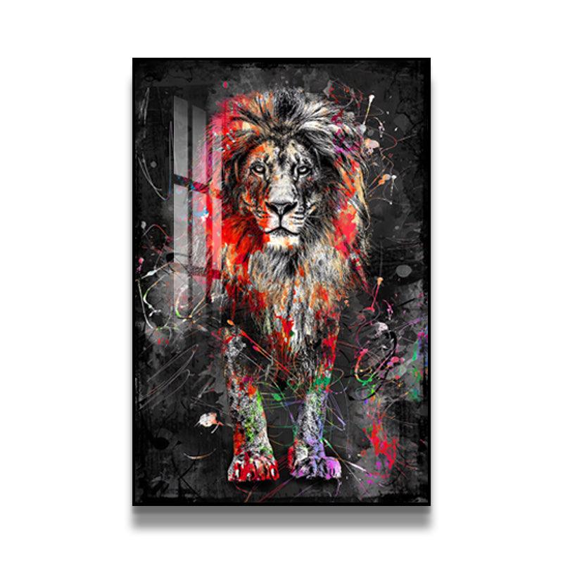 Modern Colorful Lion Wall Art - Northern Interiors