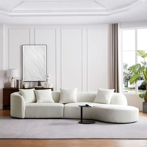Modern Curve Fabric Sectional Sofa - Northern Interiors