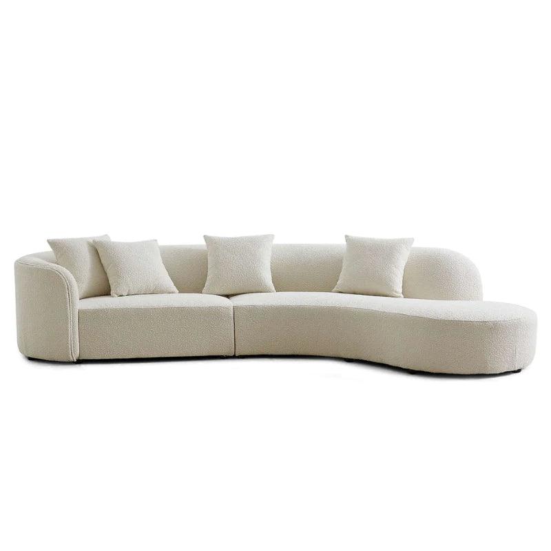 Modern Curve Fabric Sectional Sofa - Northern Interiors
