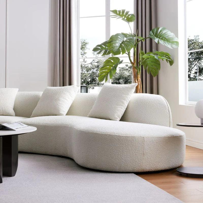 Modern Curve Fabric Sectional Sofa - Northern Interiors