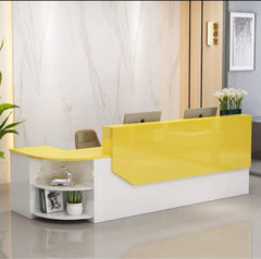 Modern Reception Desk with Display Shelf - Northern Interiors