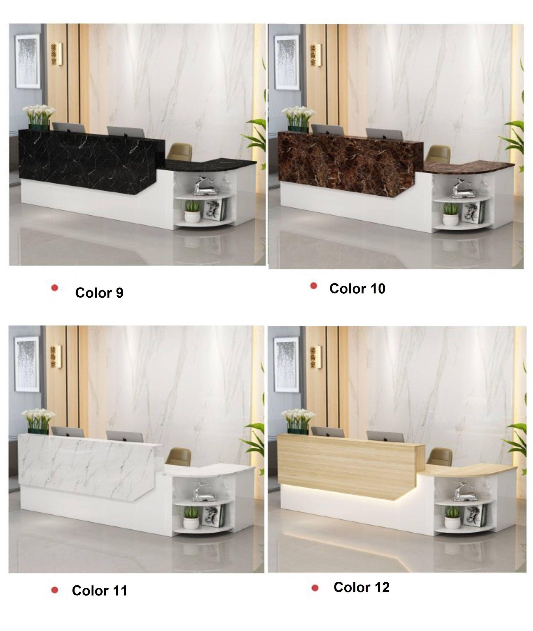 Modern Reception Desk with Display Shelf - Northern Interiors