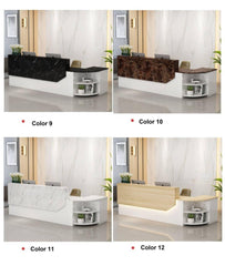 Modern Reception Desk with Display Shelf - Northern Interiors