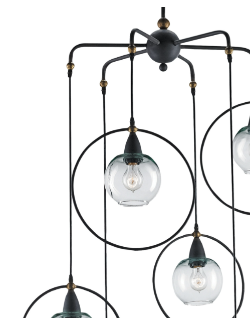 Moorsgate Black Multi-Pendant