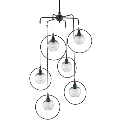 Moorsgate Black Multi-Pendant