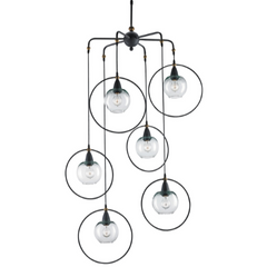Moorsgate Black Multi-Pendant