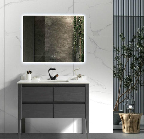NIO Gray Simple Modern Bathroom Vanity Set - Northern Interiors