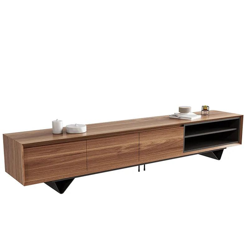 Nordic Modern Walnut Media Cabinet and coffee table - Northern Interiors
