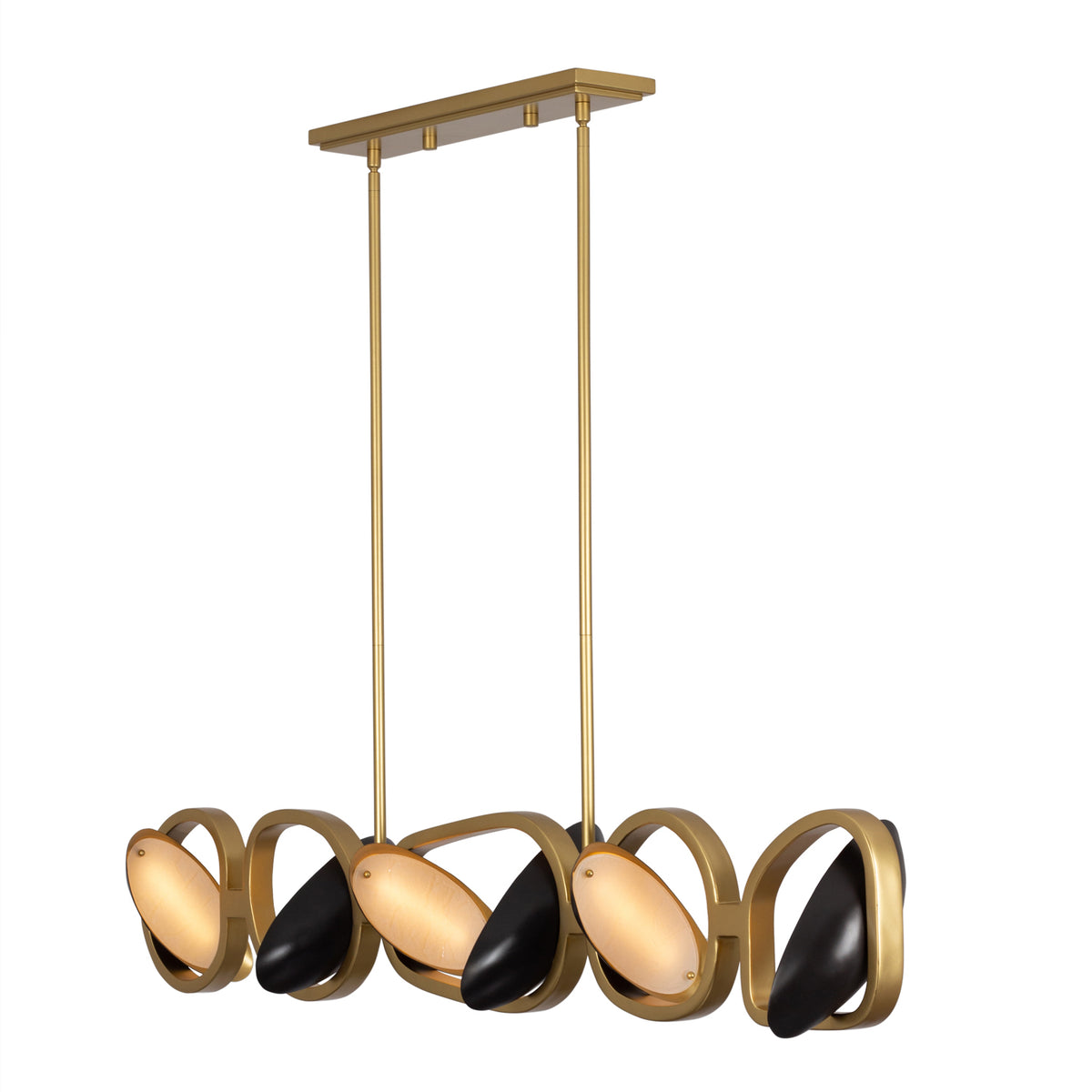 Onyx Island Light Linear Chandelier