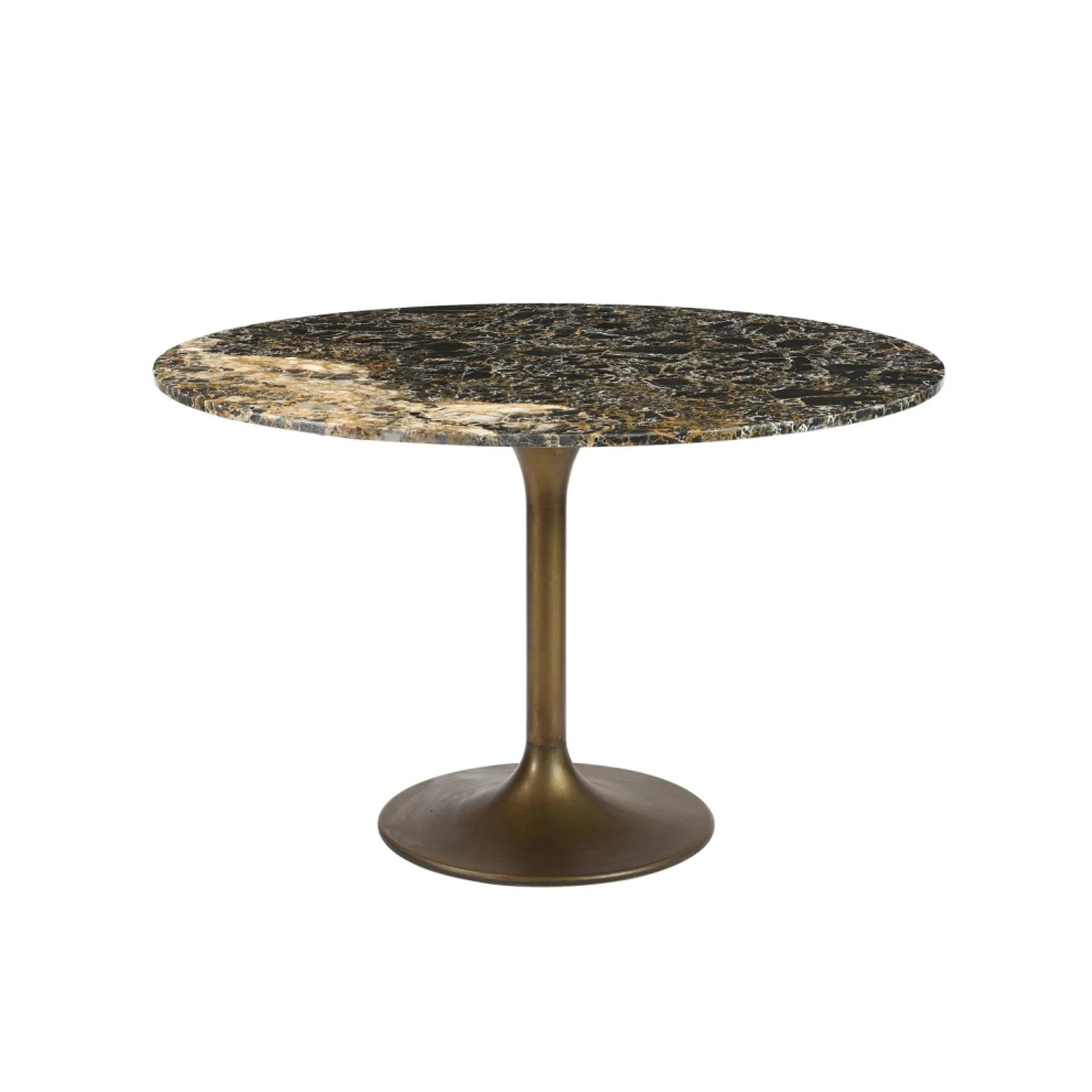 Pandora 4 Person Dining Table - Italian Golden Marble - Northern Interiors