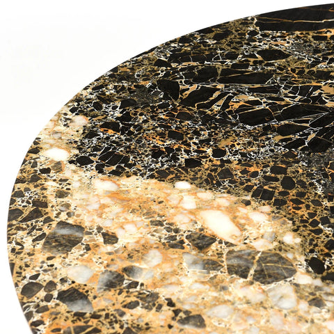 Pandora 4 Person Dining Table - Italian Golden Marble - Northern Interiors