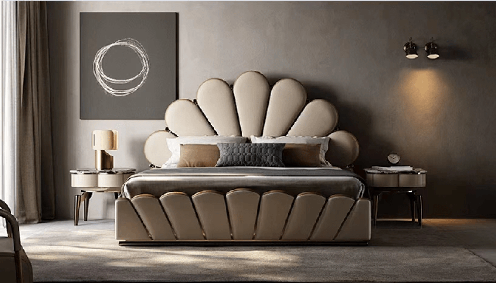 Paris Love Imitation Leather Luxury Bed frame - Northern Interiors