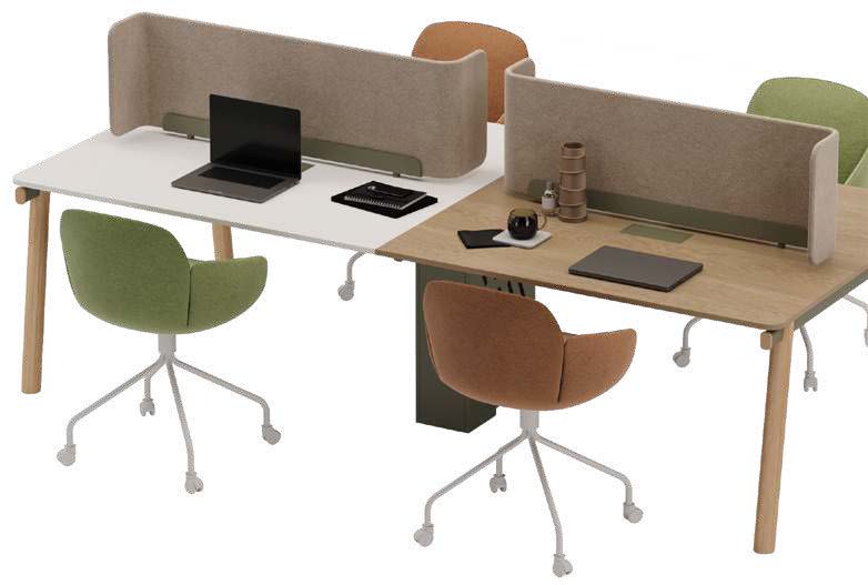 PiWork Workstation Quad Desk Set