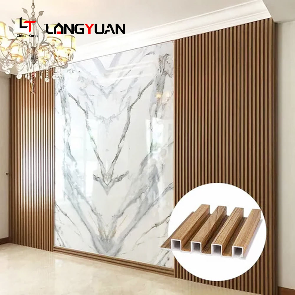 PVC Waterproof 3D Fluted Wall Panel Cladding