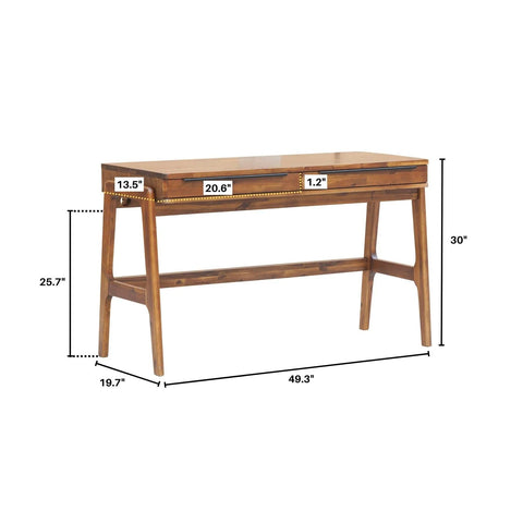 Remix Solid Wood Writing Desk - Northern Interiors