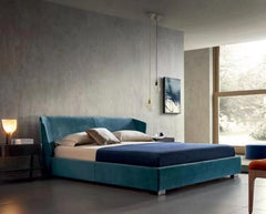 Rosana Teal Velvet Modern Bed frame - Northern Interiors