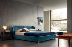 Rosana Teal Velvet Modern Bed frame - Northern Interiors