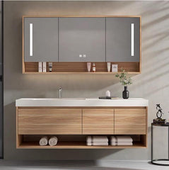 ROSINA Wall Mount Bathroom Vanity & LED Mirror Cabinet - Northern Interiors