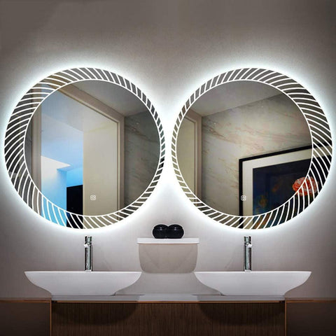 Round Designer Modern LED Mirror - Northern Interiors