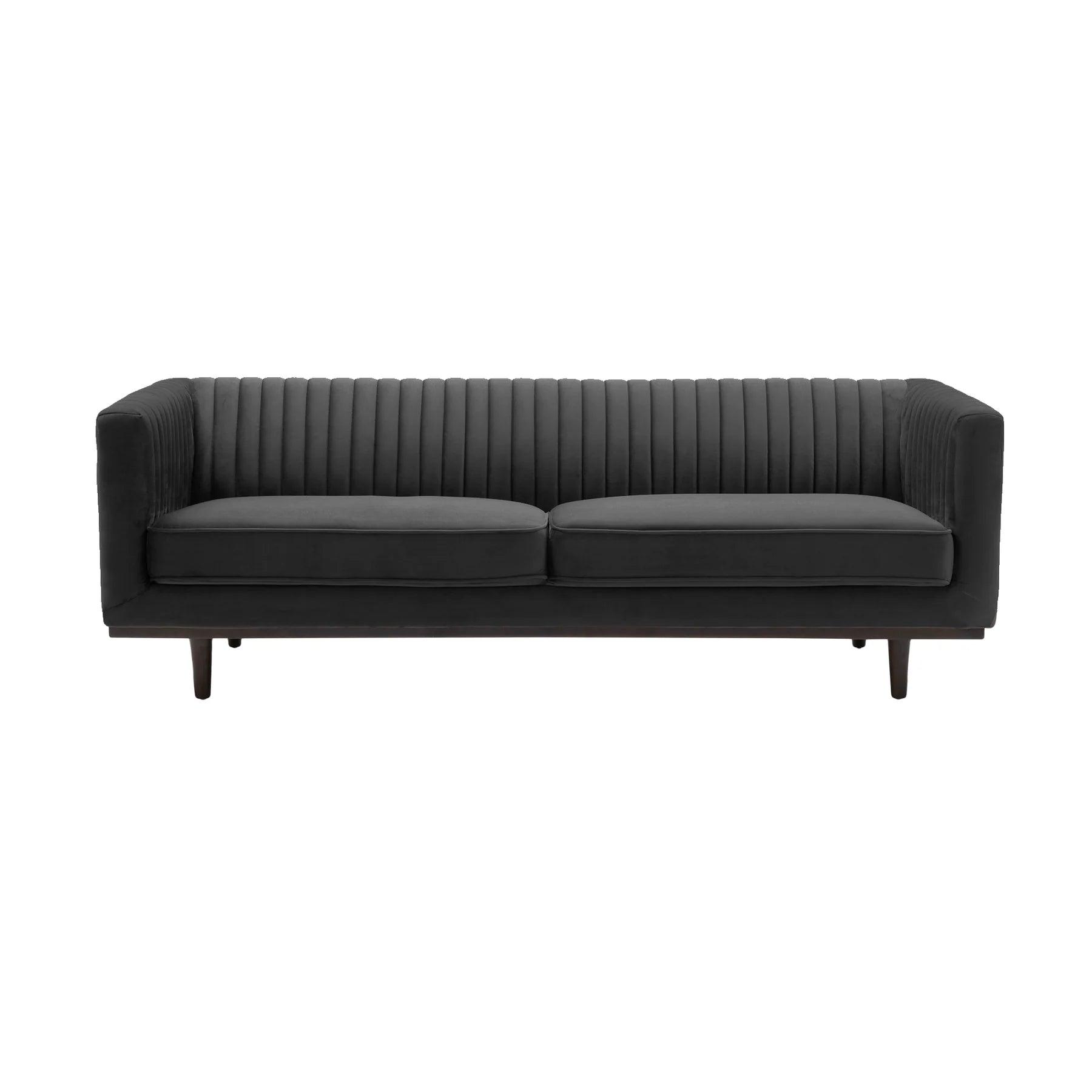 SAGE Black Velvet Sofa - Northern Interiors