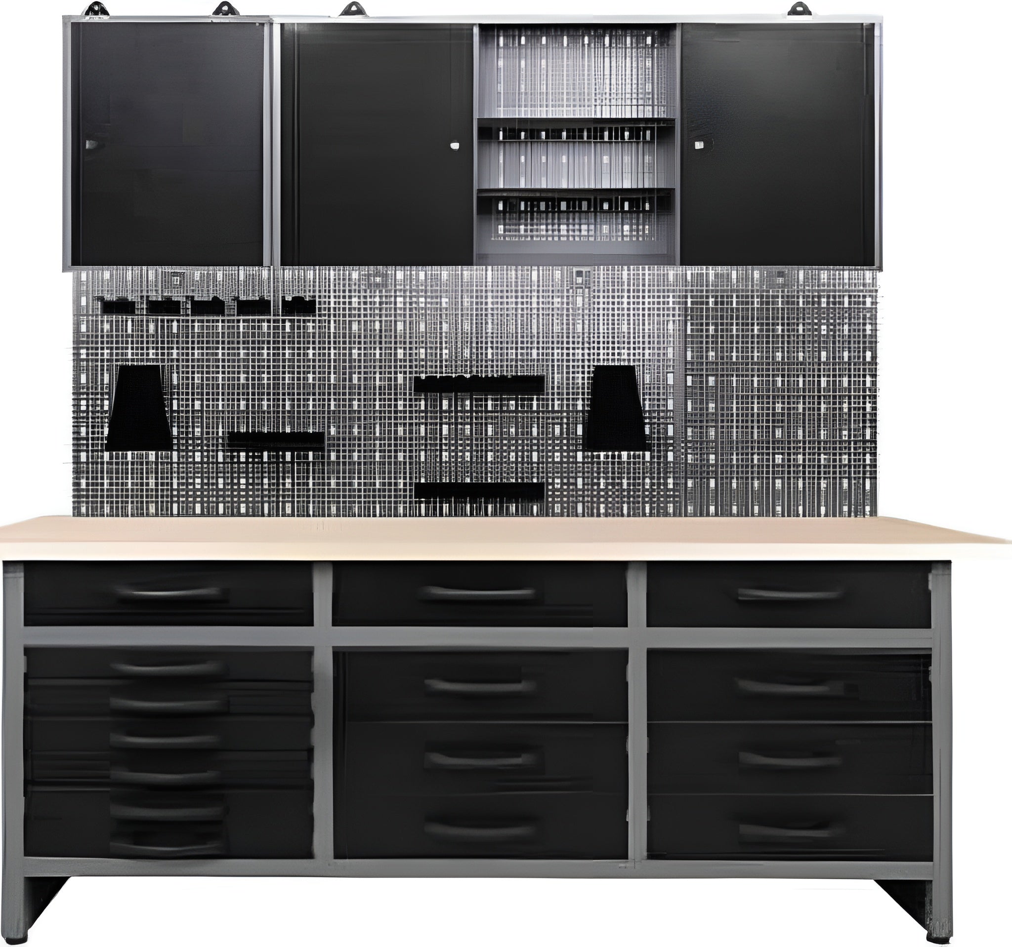 Fluorite Garage Tool Cabinet Set
