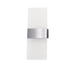 Silver Simplistic Modern Indoor Wall Light Sconce - Northern Interiors