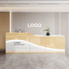 Slick Design Modern Reception Desk with LED - Northern Interiors