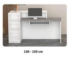 Stylish Modern Reception Desk with LED - Northern Interiors