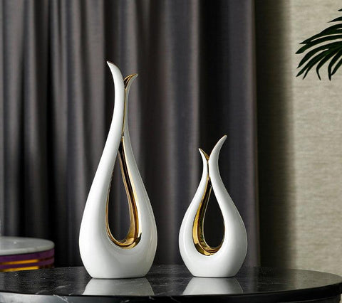 Stylish Pear Ceramic Vase - Northern Interiors