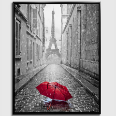 Red Umbrella Canvas Art