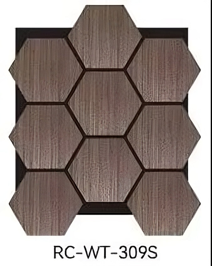 HIVE Hexagon Wood Veneer 3D Acoustic Wall Panel