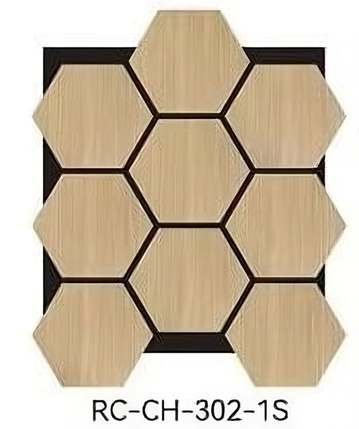 HIVE Hexagon Wood Veneer 3D Acoustic Wall Panel