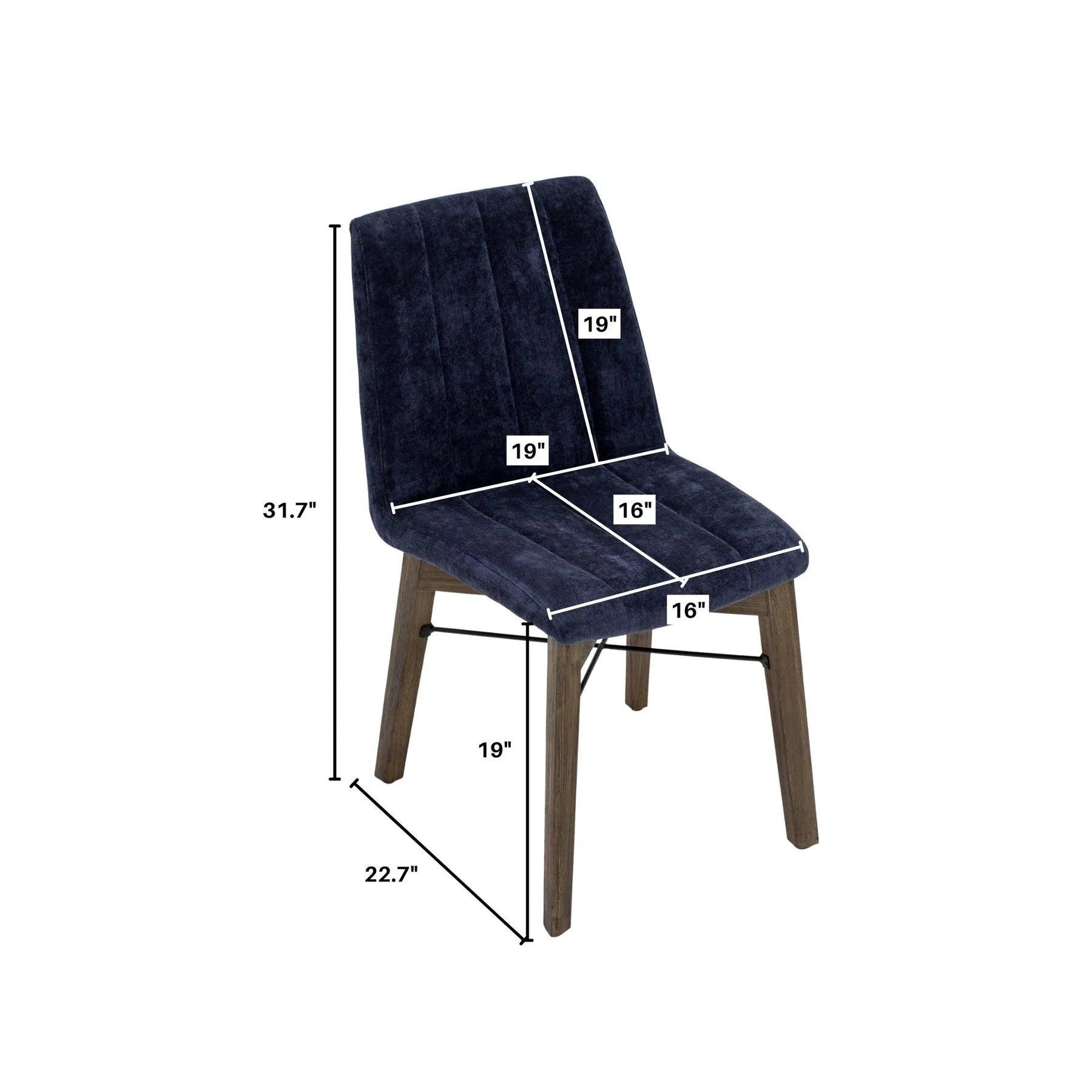 West Navy Blue Dining Chair - Northern Interiors