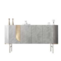ANTIGUA Modern Flat Pack Grey Sideboards Cabinet - Northern Interiors