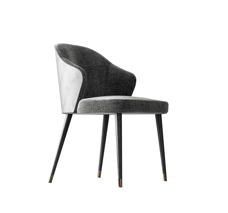 Melinda Gray Velvet Dining Chair - Northern Interiors