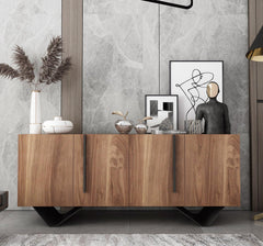 Nordic modern solid wood dining room sideboard Cabinet - Northern Interiors