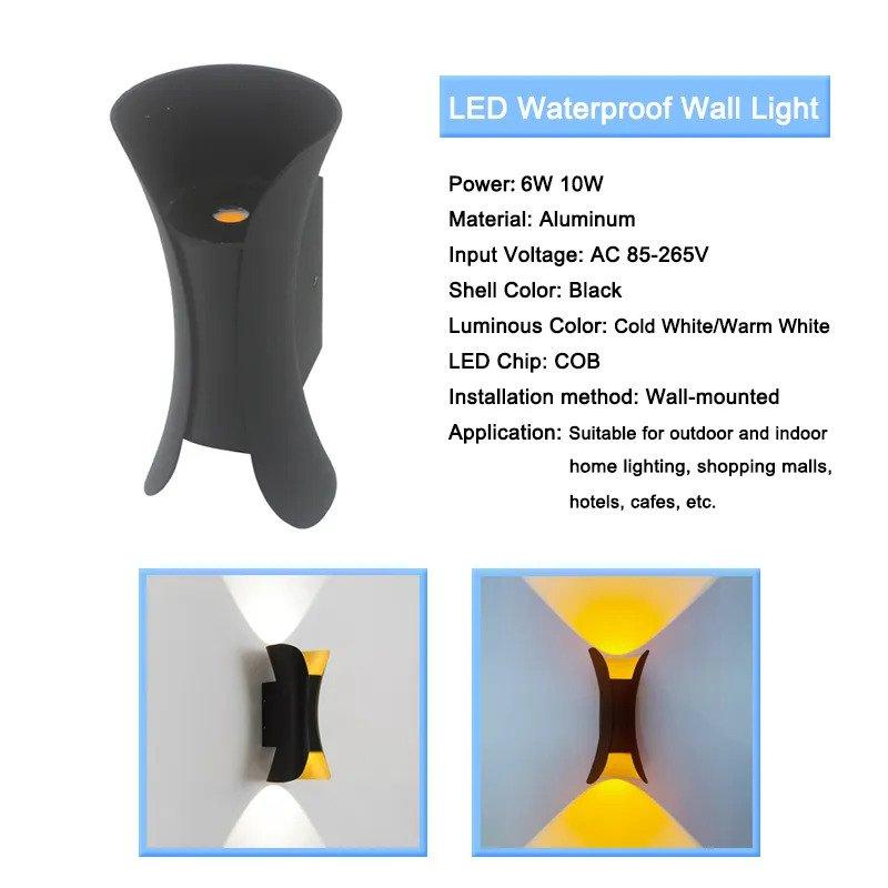 Outdoor Waterproof LED Modern Indoor/Outdoor Wall Light Sconce - Northern Interiors