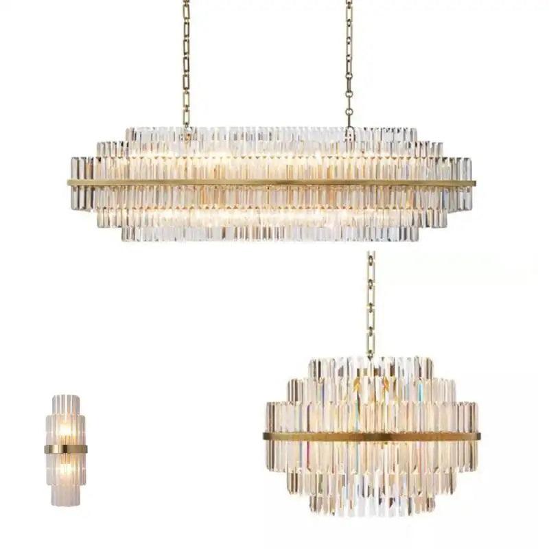 RAZZOR Luxury Crystal Linear Chandelier - Northern Interiors