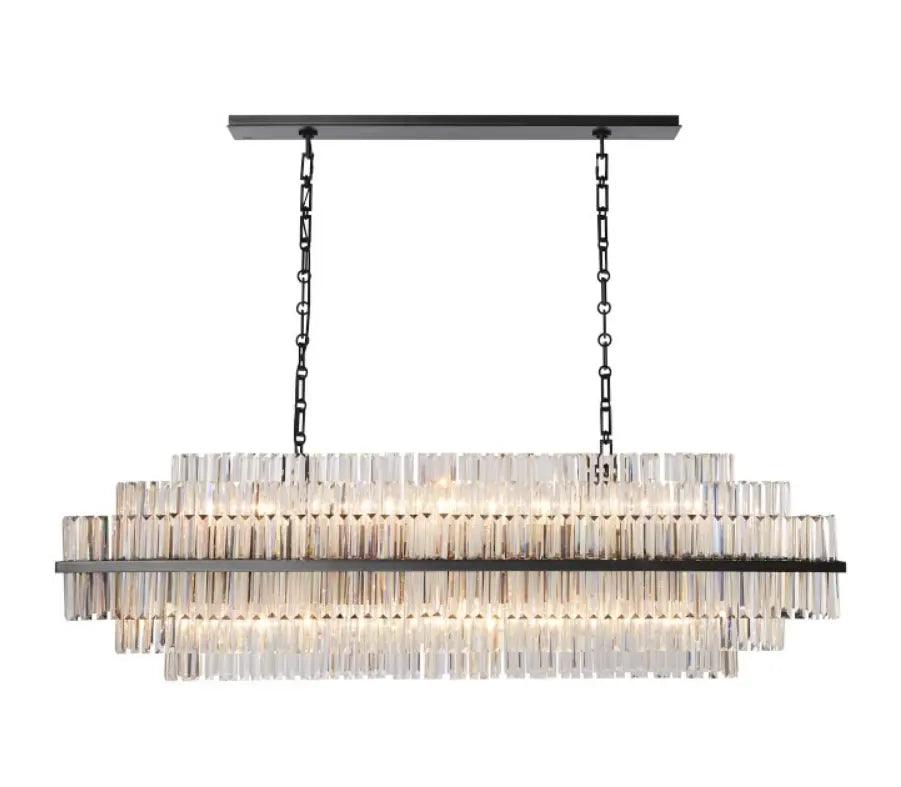 RAZZOR Luxury Crystal Linear Chandelier - Northern Interiors