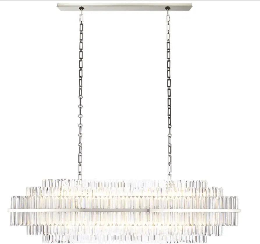 RAZZOR Luxury Crystal Linear Chandelier - Northern Interiors