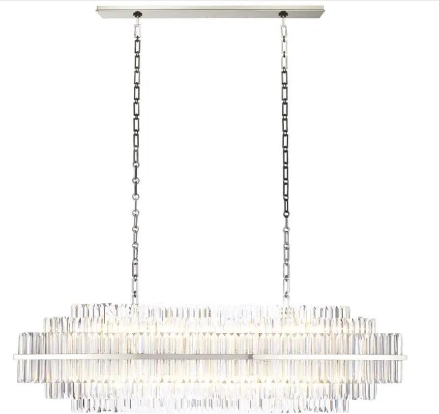 RAZZOR Luxury Crystal Linear Chandelier – Northern Interiors - CA