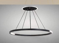 YingYang Modern Luxury Black Single Ring LED Pendant Light - Northern Interiors